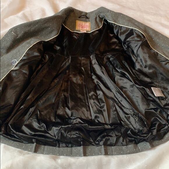 Pink Envelope Lolita grey polka dot peacoat, med - Picture 7 of 8